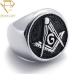 316L Stainless Steel Vintage Silver Signet Ring