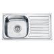2022 South America Hot Sale Single Bowl with drainboard stainless steel sink
