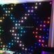 DJ Performance Double Decker Fireproof Velvet LED Vision Curtain with Remote Control