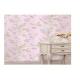 PVC embossed wallpaper pink coloe warm feeling removable washable