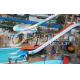 Theme Park Fiberglass Water Slides , Plastic Custom Combined Water raft Slides for Water Park