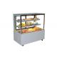 R134a Right Angle Cake Display Refrigerator With Heating Wire Cake Display Showcase