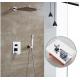 Electroplate Matte Silver Concealed Bath Shower Mixer Tap