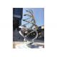 Decorative Large Stainless Steel Art Sculptures , Outdoor Metal Sculpture
