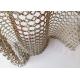 10mm Stainless Steel Wire Ring Mesh Curtain With Tracks For Space Partition