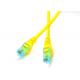 Cat6 Patch Cables UTP 24AWG 7*0.2mm copper Pass Fluke yellow