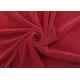 240GSM Stretchy Super Soft Velvet Fabric Dark Red 92 Polyester 8 Spandex