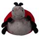 Easy Cleaning Ladybug Cute Plush Dolls Black / Red Color Custom Size