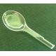 individual package  Ice cream scoop in clear lucite 89 mm length round head small plastic spoon