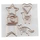 Unique Metal Rose Gold Airplane Paper Clips Custom Shape Paperclip for Office Stationery