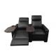 Love Seat Movie Electric Recliner Chairs With Blue LED Cupholder Light
