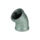 Galvanized Steel Ductile Iron Pipe Fittings Standard Female Connection 45 Degree Elbow