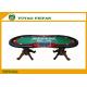 Entertainment Texas Holdem Poker Table 10 Players Cup Holders