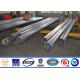 Bitumen Tapered Electrical Transmission Pole 35FT 3mm Thick Hot Dip Galvanized