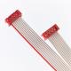 Flat IDC Ribbon Cable 1.27mm Pitch 28 AWG Red Jacket IDC Breakout Connector
