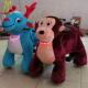 Hansel amusement electric game machine kids stuffed ride on walking animals