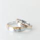 Spcial Design Men18  Women12 Gold Engagement Couple Rings