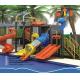 China Supplier School Children Toy Outdoor Playground Plastic Combined Slide For Kids