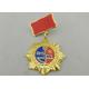 3D Gold Ural Meh Zavo Custom Awards Medals , 40mm Imitation Hard Enamel