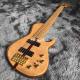 Neck Through Body Ash Wood 6 Strings ButterFY Style Electric Bass 940mm Scale Lengthen