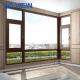 New York Custom Made Excellent Design Wooden Aluminum Frame Pushout Casement Windows With Double Glazed