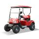 Red Color 14 Inches Off-Road Tires 4 Wheel LSV Utility 2 Seater Mini Golf Cart Off Road Custom