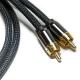 RCA Digital Audio Cable 3.5MM Knit nylon Rope Plated Aluminum Alloy Shell Golden Connector Premium Quality For Soundbar