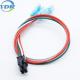 Molex 5557 4.2mm 2*2 4 Pins Connector To 4.8mm Terminal Custom Wire Harnesses and Cables