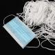 Round White 2.5mm 3mm Face Mask Materials Elastic Cord Ear Loops In Stock