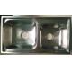 Big ans Small Bowl Stainless Steel Kitchen Sink WY-7540D