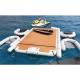 Inflatable Floating Platform Water Island Jet Ski Dock Mat C Shape Floating Dock For Lake