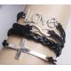 Multi strands “redeeming love” braided leather bracelets