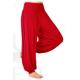 Ladies Solid Harem Yoga Sport Flare Pant Belly Elastic Waist Dance Club Boho Wide Leg Pant