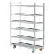 Aluminium 4 Wheels Danish Flower Trolley Cart Height 1900mm