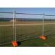 Galvanized Steel Temporary Mesh Fencing 2.4x 2.1 Meter For Sporting Events