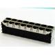 2-1734473-1 Equivalent Stacked 2x8 RJ45 , LPJE100-1CNL Connector 16 Ports