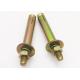Din M6 Elevator Expansion Bolts Yellow Zinc Plated Grade 4.8 Carbon Steel