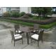 Synthetic Rattan Garden Dining Sets , Cafe Balcony Chair Set