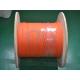 Orange Duplex Flat Fiber Optic Cable , Indoor 62.5 / 125um Fiber Optic Patch Cord