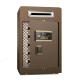 Brown Drop Slot Under Counter Security Safe Box Electronic Digital Coin Deposit Safes