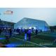 50m Width Huge Aluminum Frame Tent 10m Eave Height Glass Doors For Outdoor Event