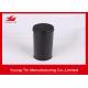 YT1188 Round Cylinder Plain Black Metal Tea Containers Safe Packaging Custom