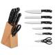 Cheaper Price 5PCS Kithen Knife Set With POM Plastic Handle And Scissors In