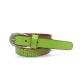 Fashionable Green Leather Belt For Women With Pin Buckle 90-110cm