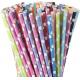 10 Colour Polka Dots Durable Recyclable Paper Drinking Straws
