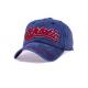 Red 3D Embroidery Denim Baseball Cap 5 Panel Soft Touch For Outdoor Activities