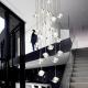 Stair long ceiling chandelier modern and simple LED cube crystal chandelier(WH-NC-111)