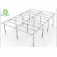 Foldable Rolling Aluminum Ground Mount Solar Racking System With Adjustable Structure