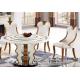 dining room 8 seats round marble table with Lazy Susan furniture