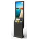 Card Payment Half Outdoor Information Kiosks With Webcam 2QR Barcode Scanner Kiosk